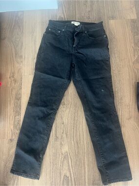 Madewell Slim Straight Jeans in Black